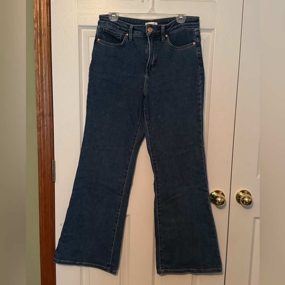 LC Lauren Conrad Blue Flare Wide Leg Jeans